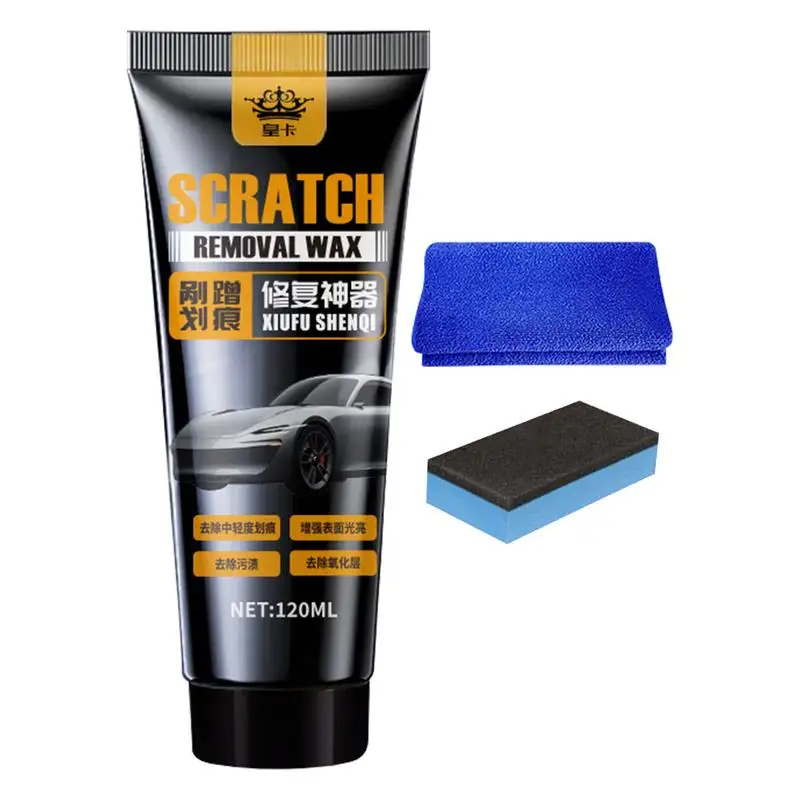 

120ml Car Paint Scratch Repair Wax Auto Paint Restorer With Wipe And Sponge Vehicle Scratch Wax Detailing Car Products