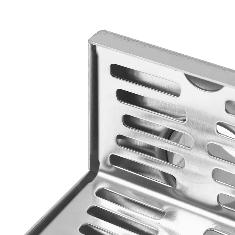 

Stainless Steel Drainage Grate Wall-mounted Drain Pipe Ciose To The Corner Stainless Steel 304 Square Shape Corner Type