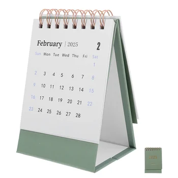 2025 Bureaukalender op tafel Memo Advent Flip voor standaard Kantoorkalenders Mini Decoratief Desktop