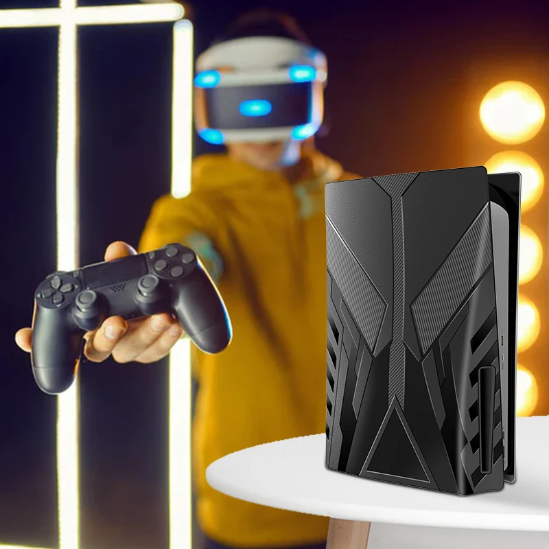 Heystop novo design placa de substituição para ps5 acessórios playstation5 console capa protetora placa frontal para ps5