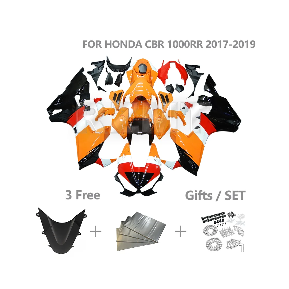 

Комплект обтекателя мотоцикла для HONDA CBR1000RR SP 2017-2019 CBR 1000RR ABS, индивидуальный комплект обтекателей, пластиковые детали корпуса H1017-106a