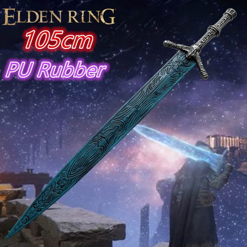 

1:1 игровой кольцо для косплея, перфорированный нож, лунный свет, реквизит для ролевых игр, гигантский меч, модель Хэллоуина, безопасная резина из искусственной кожи