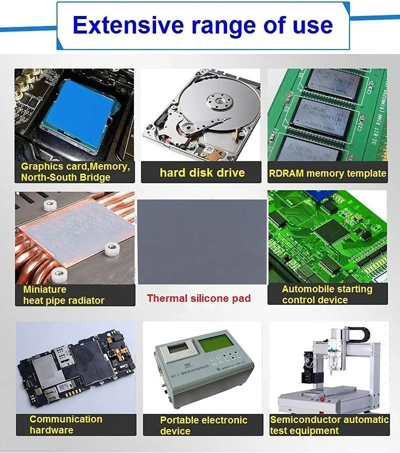 Imagem -05 - Thermalright-odyssey Silicone Dissipação de Calor Pad Cpu Gpu Placa Gráfica Almofada Térmica Placa-mãe Graxa Pad Multi-size