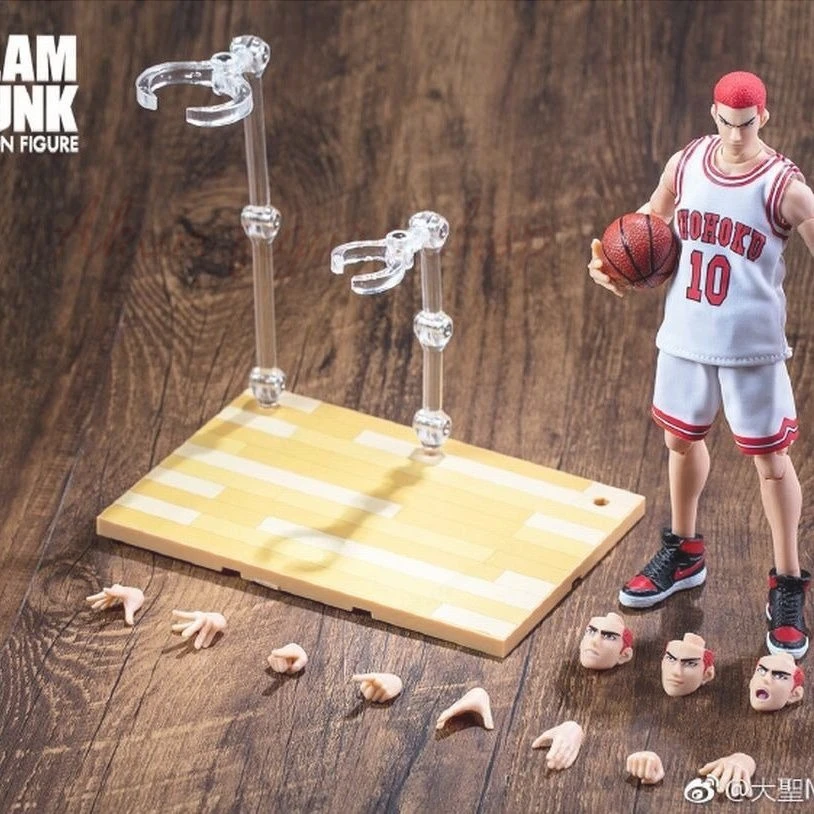 

In-stock GT Slam Dunk Great Sage Model Sakuragi Hanamichi Bald Head Crew Cut AJ Shoes White Jersey