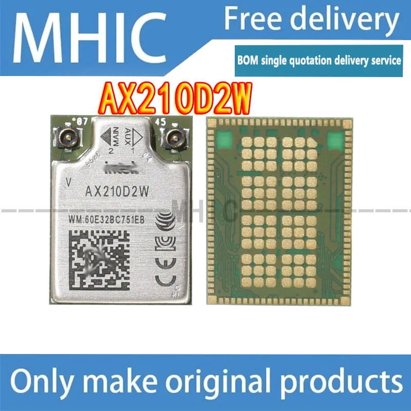 1PCS/LOT Free Delivery lAX210GBW Wifi6E Wireless Module AX210D2W Notebook Network Card Bluetooth 5.2 Super AX200