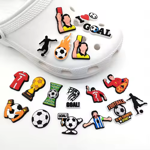Sprot Soccer Football Shoe Charms Pin for Crocs Accessories Charms Clogs Slides DIY Shoe Decoration Buckle Party Gifts - Image 2