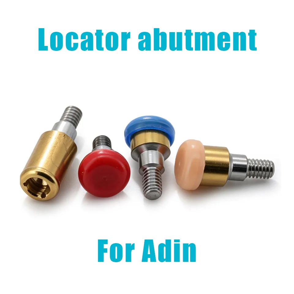 Adin Dental Implant Locator Abutment Attachment 1Set Titanium Locator Anchor Abutments Fit Overdenture Restoration Parts Tool