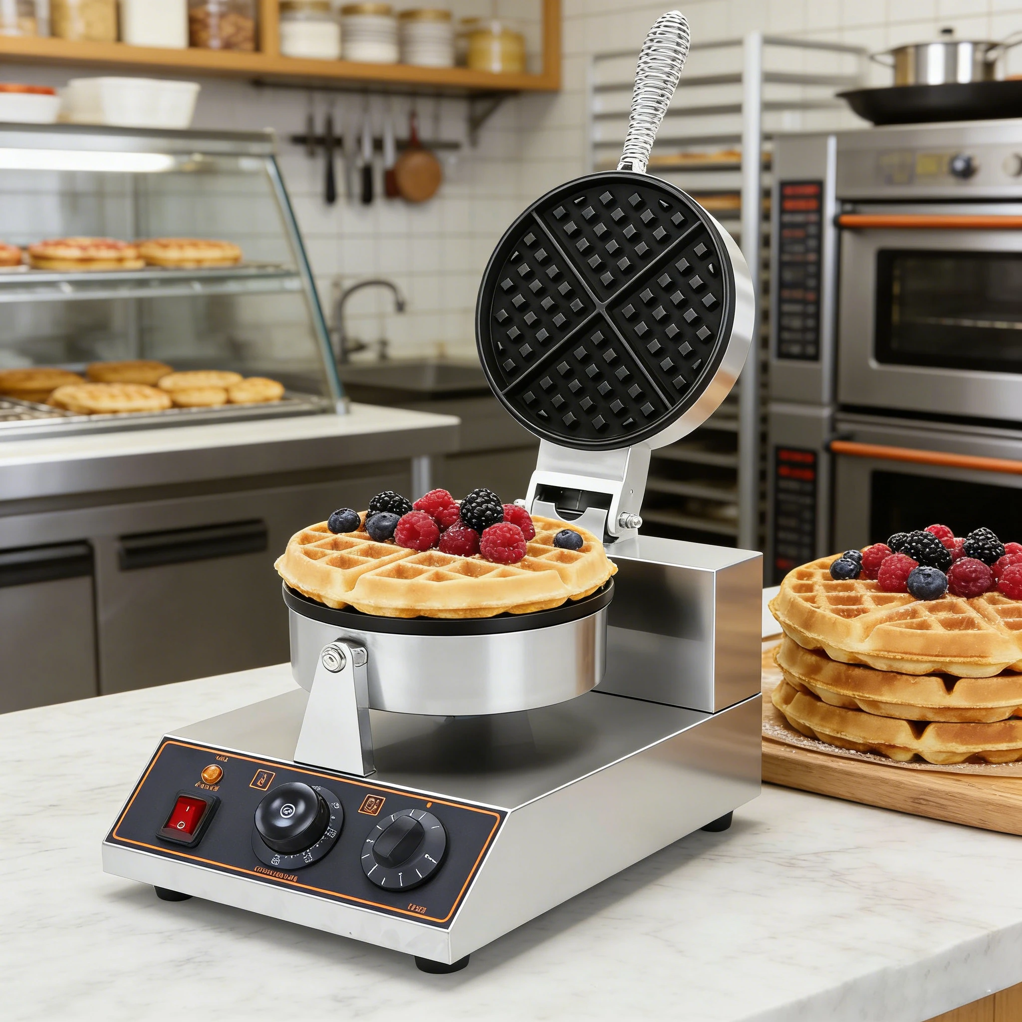 

New Hot Sales Commercial Fully Automatic Cake Making Snack Machine Pancake Waffle 304 Stainless Steel High Productivity