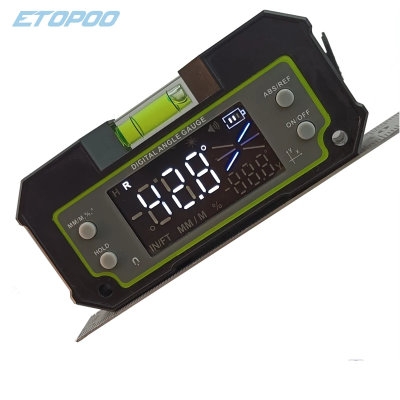 Bluetooth Digital Horizontal Inclinometer Angle Tripod Measuring Instrument Gauge Finder LCD Dual Axis Electronic Protractor