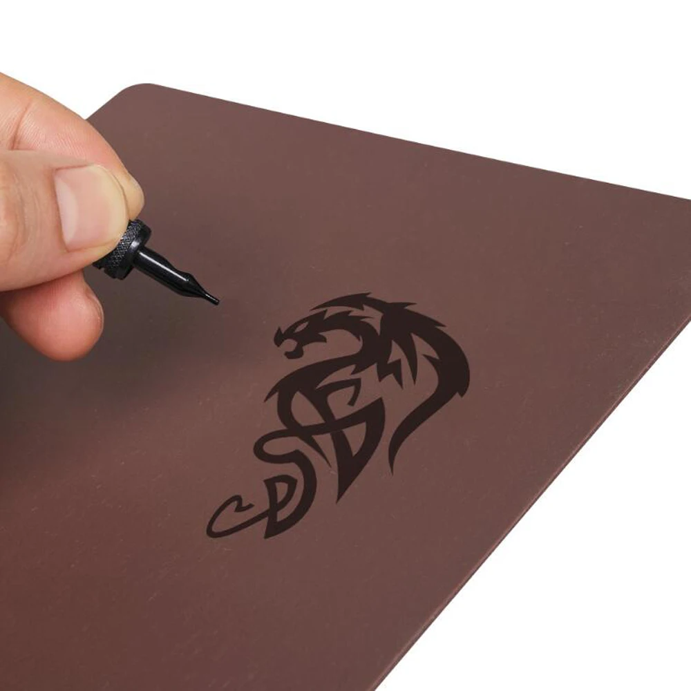 

Blank Double-sided Brown Tattoo Practice Skin Beginner Tattoo Practice Template Tools Makeup Eyebrow Lip Eye Accessories