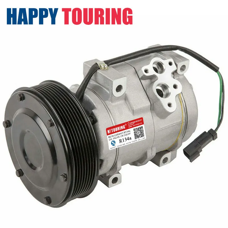 10S17C AUTO CAR AC A/C Compressor 24V for Caterpillar 322C 325D 345D 349D 447160-0720 447260-8390 2597243 PN# 305-0325 2597243