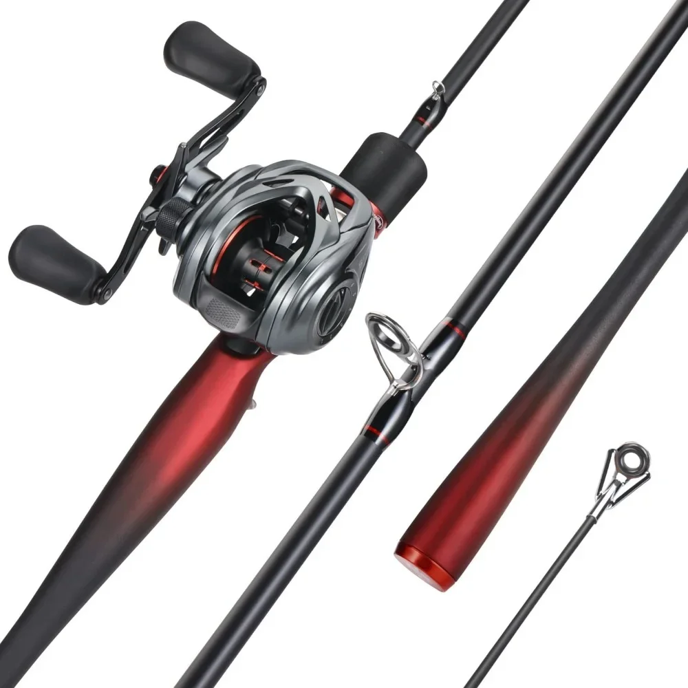 

Casting Fishing Rod Reel Combo, Pole with Super Smooth and Powerful Casting Reel for Freshwater Saltwater Fishing Equipment