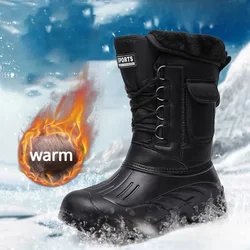 Bottes de neige imperméables pour hommes, bottes de rinçage en peluche, sécurité militaire CamSolomon Non ALD, rencontre, pêche, travail, randonnée, hiver