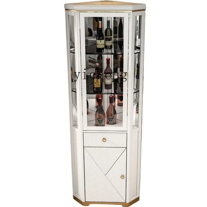 

ZC Solid Wood Corner Cabinet against the Wall Living Room Home Corner Cabinet Triangle Corner Cabinet