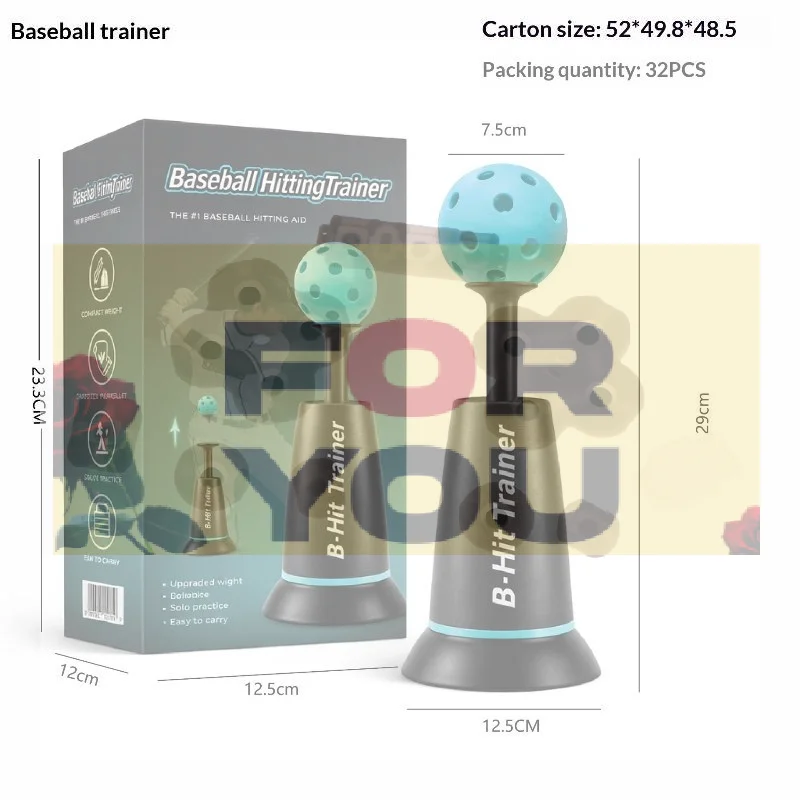 【OD】Baseball Hitting Trainer Weighted Stable Base High Rebound Ball Without A Pitcher For Solo Beginners Backyard Skill Trainin