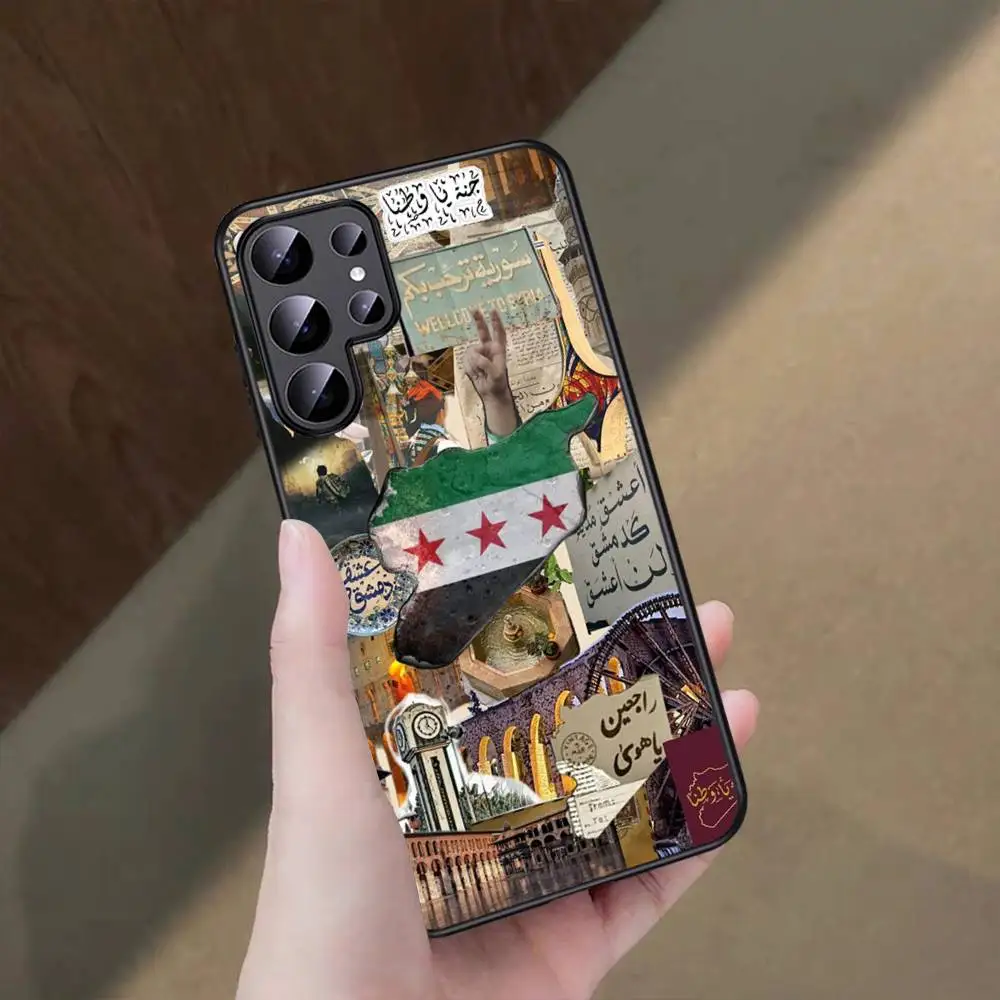 علم الثورة السورية لهاتف سامسونج جالاكسي S25 S23 S24 FE S22 S20 S21 S10 S9 Plus lite Ultra FE S30 Note 20 10