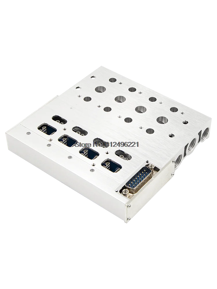 Pneumatic Solenoid Valve Bus Valve Island Valve Plate Bottom 4V210-08 Integrated Base Manifold Valve Group 200M Bus 24V