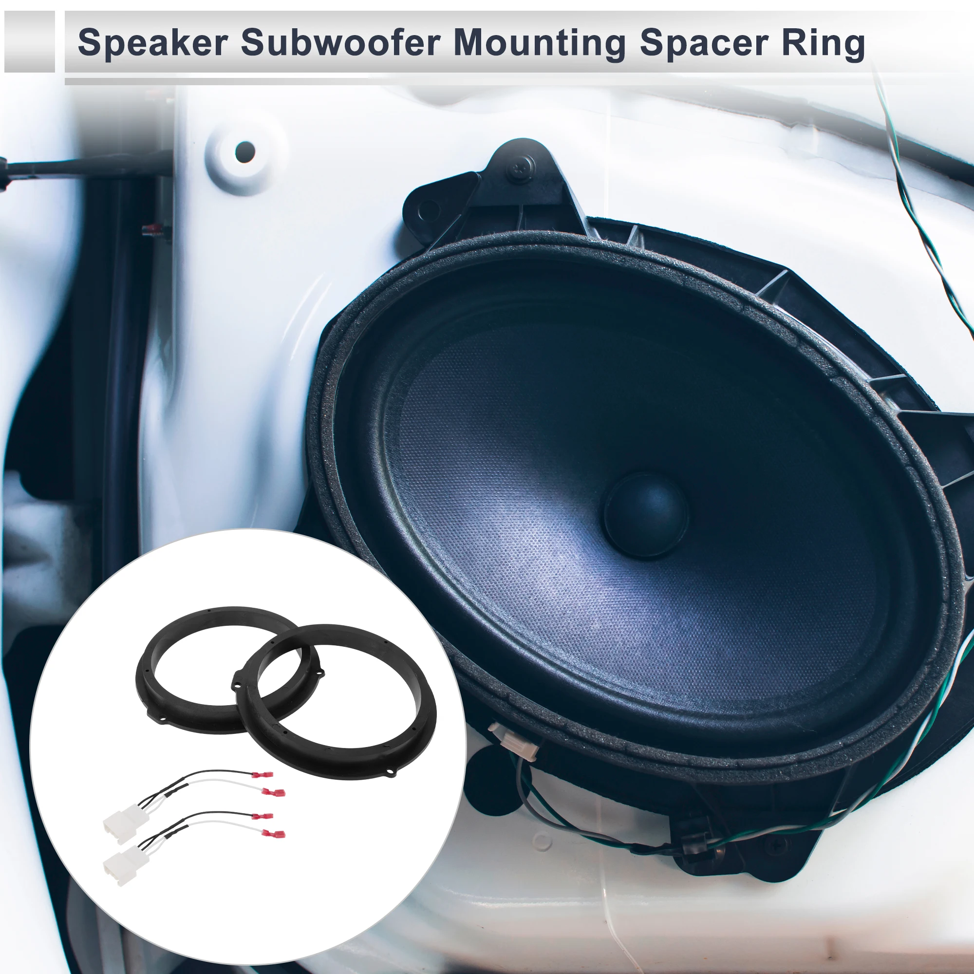 UXCELL Speaker Spacer Ring Tweeter Speaker Spacer Adapter for Ford Focus (DA3) 04-10 Rear Waterproof Speaker Subwoofer Mounting