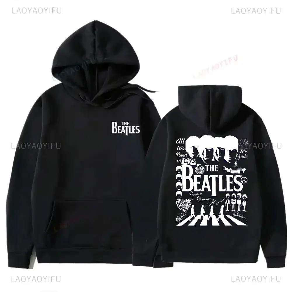 سترة نسائية بغطاء للرأس برقبة دائرية من B-Beatles بقلنسوة أوروبية وأمريكية روك كاجوال بقلنسوة جديدة في هوديس وبلوزات