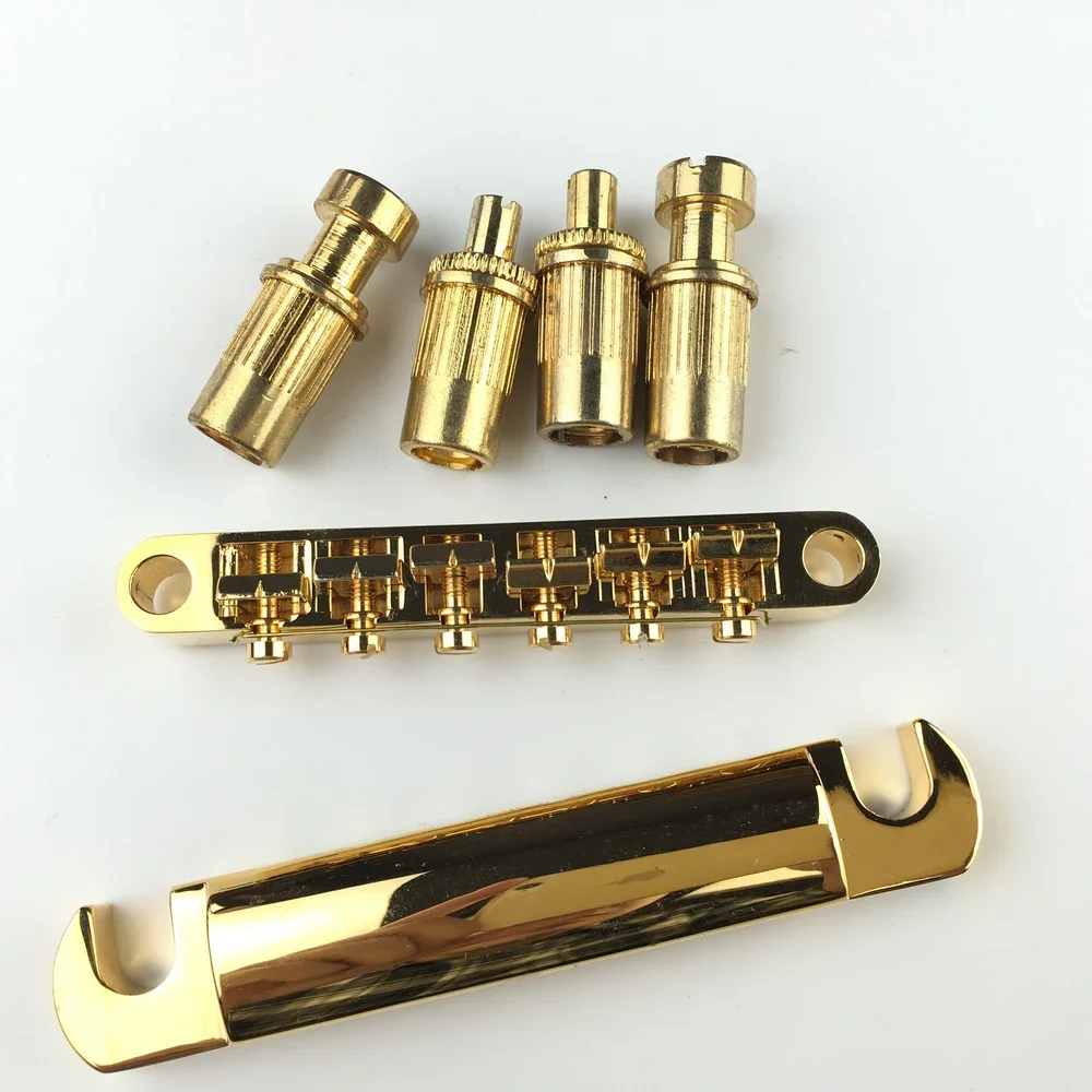 1 Set Gold Tune-O-Matic LP SG Electric Guitar Bridge And Tailpiece For Epi Gold MADE IN KOREA image 2