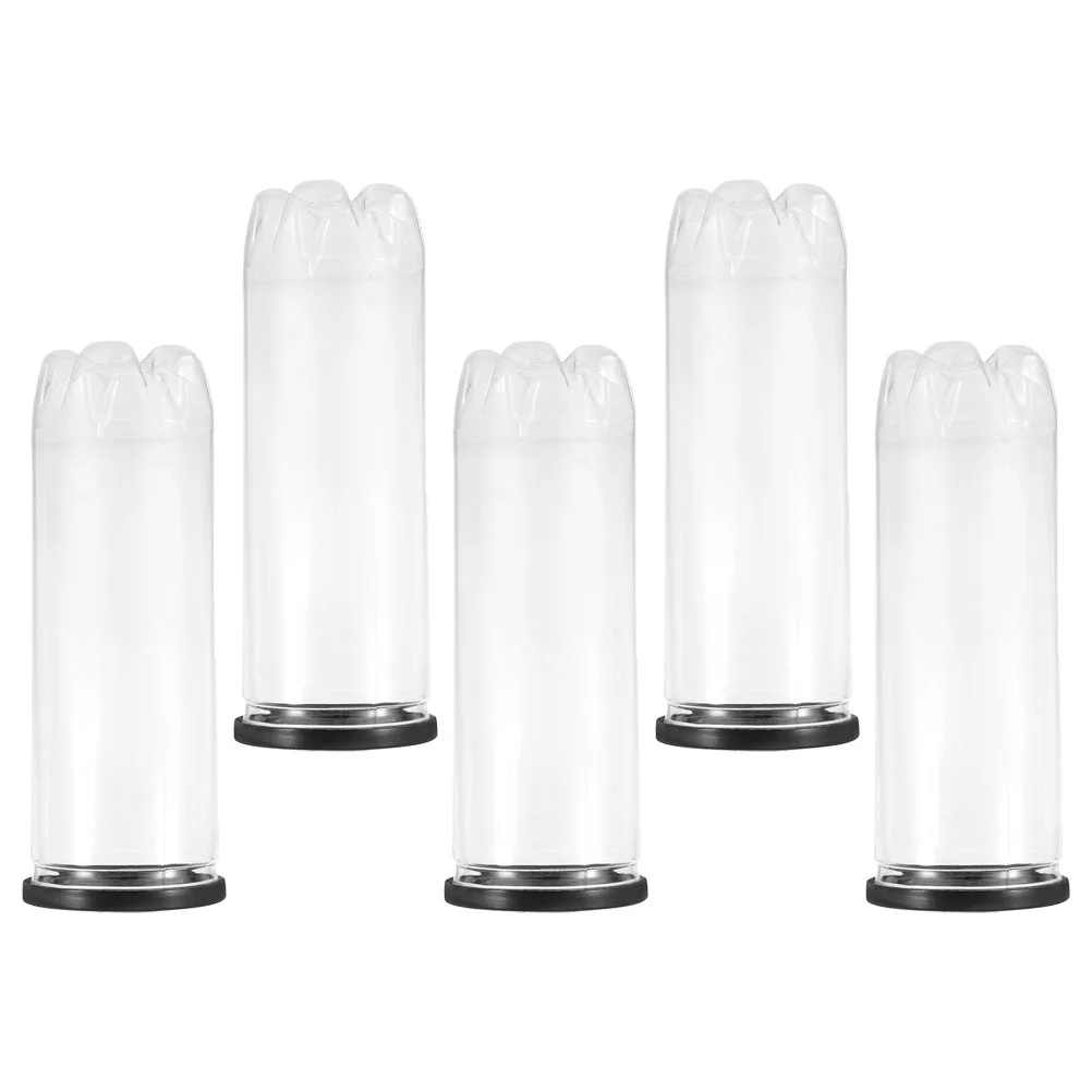 5 pçs bolas de tênis cilindro transparente tubo pvc recipiente tampa preta garrafa de armazenamento reutilizável fornecimento esportivo titular claro portátil