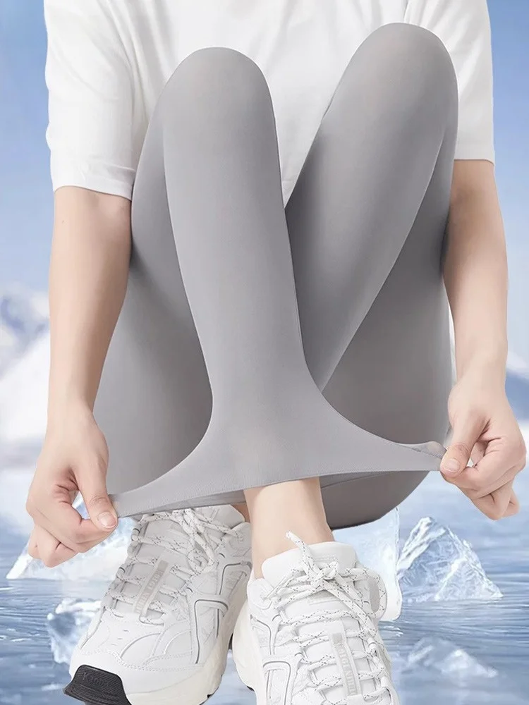 ลา ชาเปล อาย ไอซ์ ซิลค์ อาร์คสกินกางเกงผู้หญิงเอวสูง Sl Yoga Fitn กางเกงชั้นฤดูร้อนมาใหม่