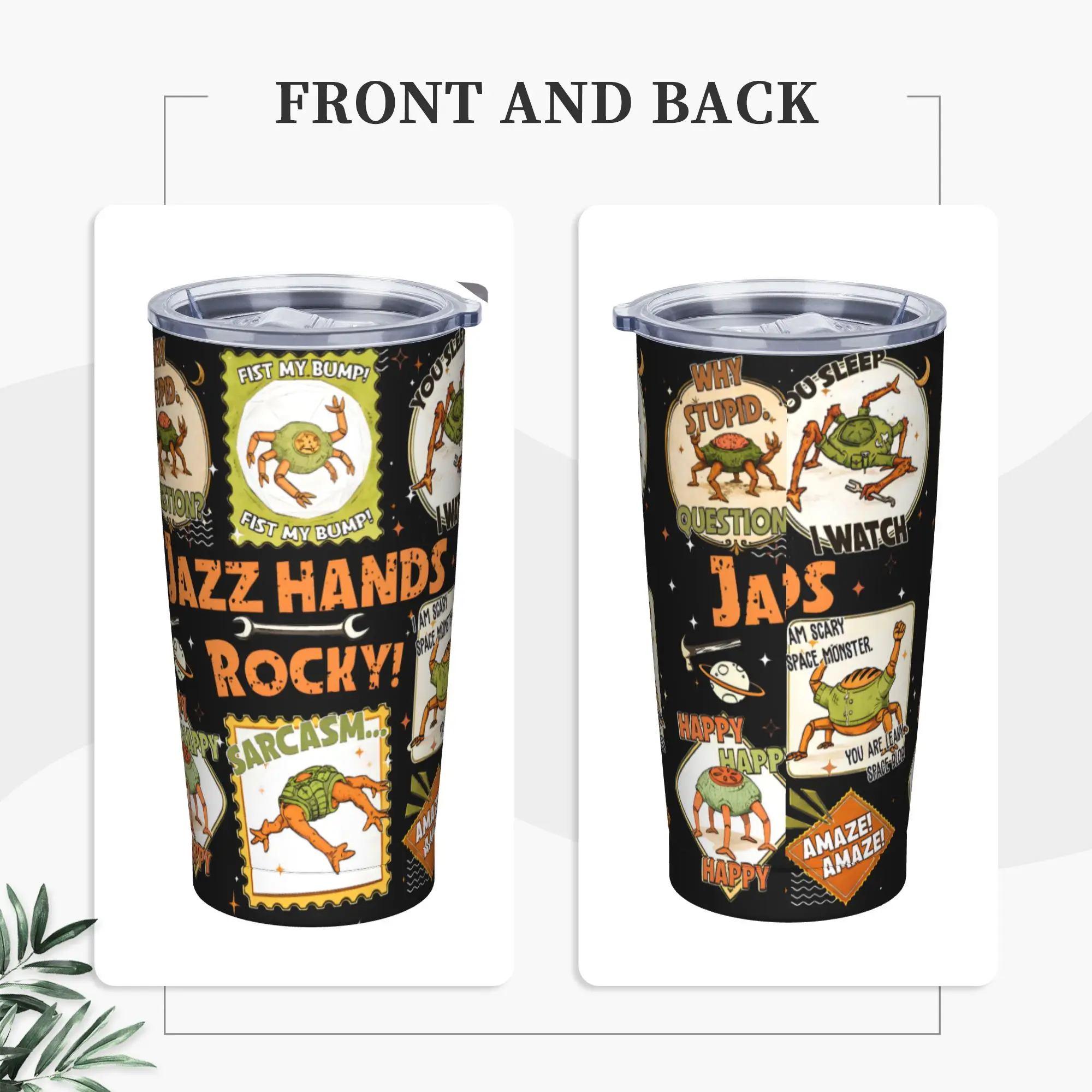 Rockys Project Hail Mary Sci-fi Fantasy Tumbler Vacuum Insulated  Coffee Cups Vacuum Flask Office Home Mugs Hot Cold Drink, 20oz
