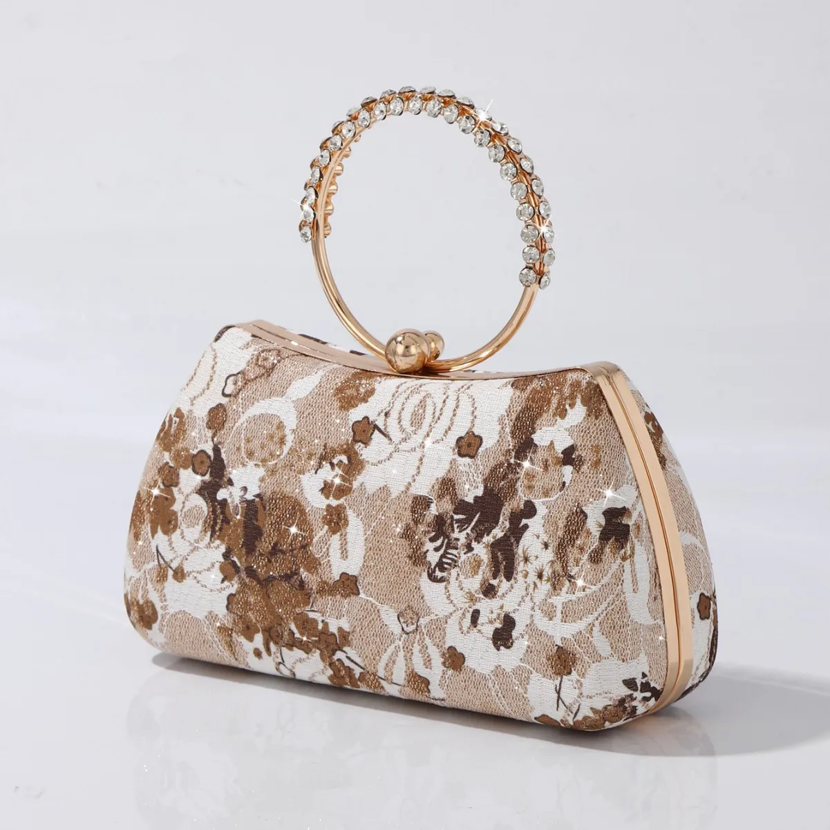 Dinner Literary And National Style Handbag Chinese Cheongsam Embroidered Gold Bag Chain Shoulder Messenger Bag Cartera De Fiesta