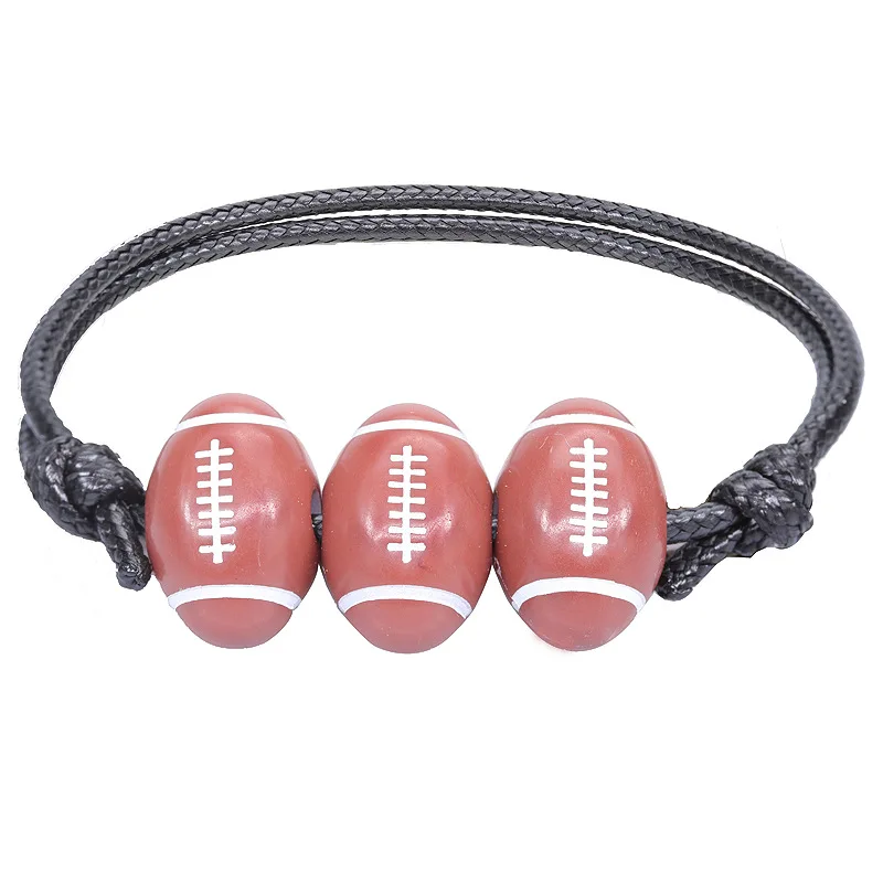 Funny Brown Rugby Bouncy Balls Rugby Ball Party Gifts Jumping Solid Elastic Rubber Balls Kids Boy Happy Birthday Party Favors