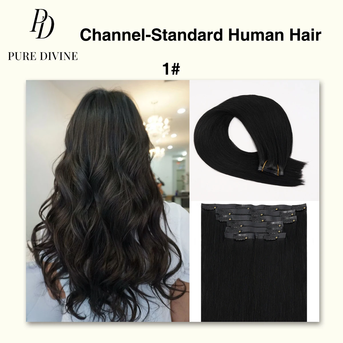 

Черные бесшовные заколки для наращивания волос Remy Virgin, заколки для волос, невидимые утки из искусственной кожи, натуральные человеческие волосы, 110 г, 14-24 дюйма