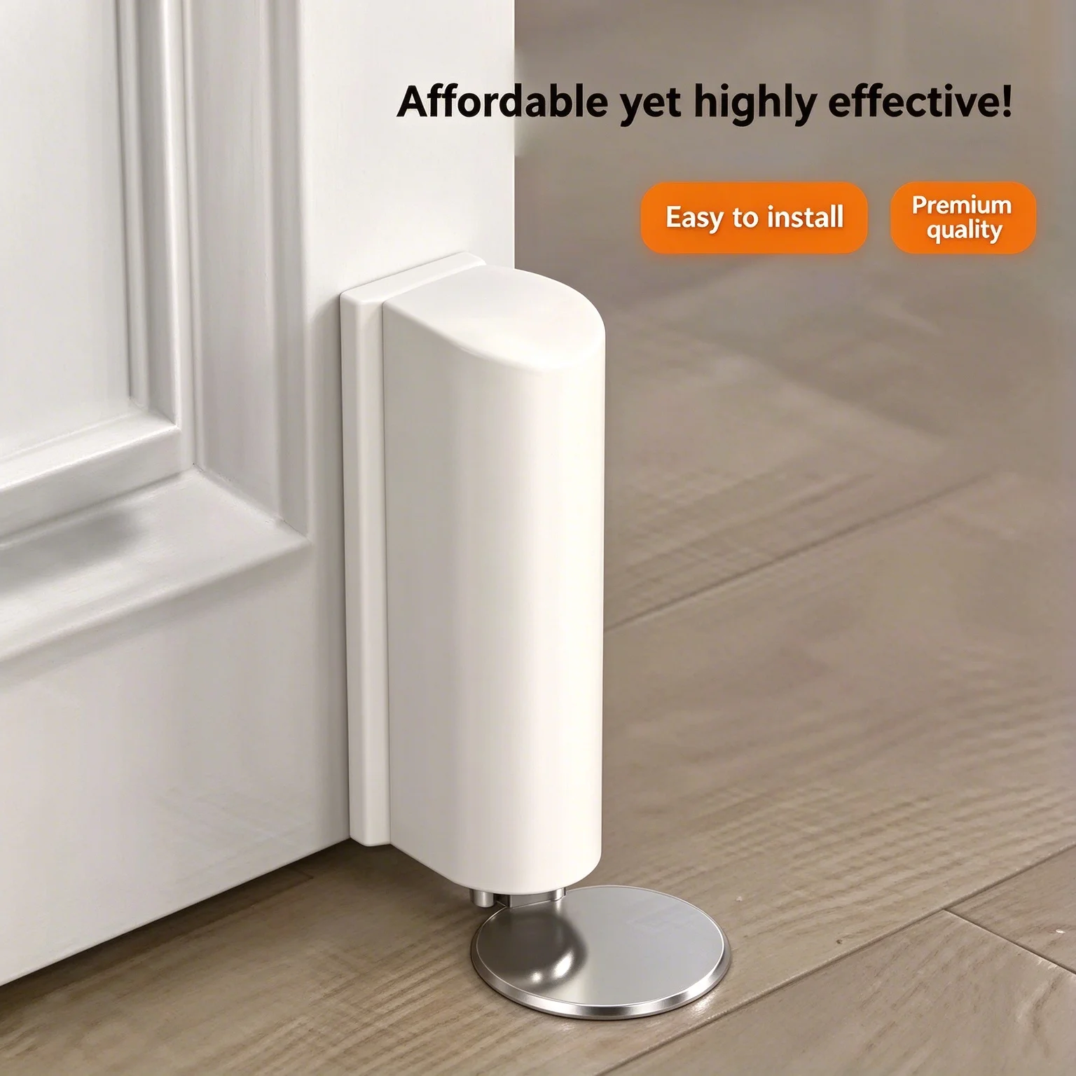 Hidden Magnetic Door Stopper Wall Protector Bumper Door Seat Anti‑Collision Buffer Stylish Home Decoration Furniture Hardware