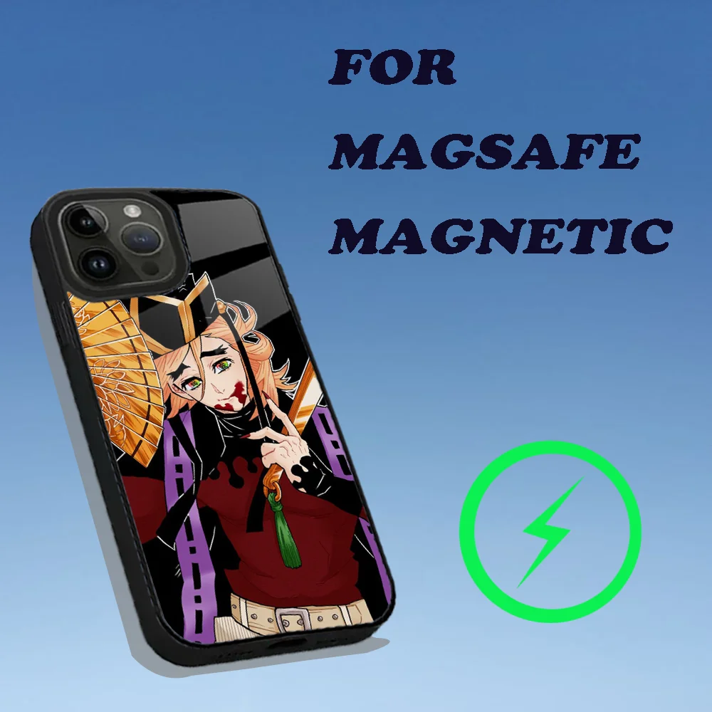 حافظة هاتف Douma D-DemonS S-Slayer لهاتف iPhone 15,14,13,12,11,Plus,Pro,Max Mini Magsafe شحن لاسلكي مغناطيسي