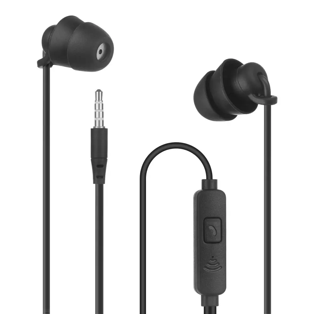 For Samsung Huawei and Xiaomi Wired In-Ear Headphones with Volume Control Sleeping Headphones Noise Canceling Headphones