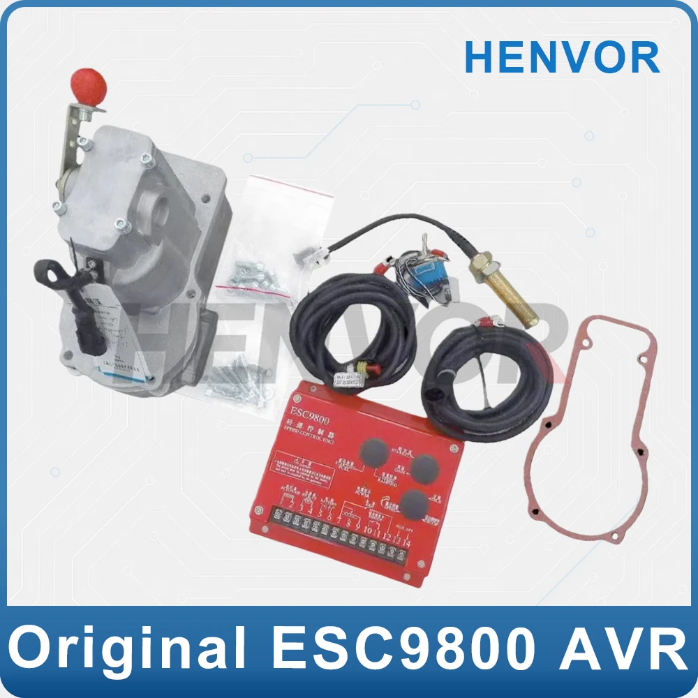 

ESC9800 Diesel Generator Set RPM Controller Electronic Governor 12V 24V Sensor Actuator