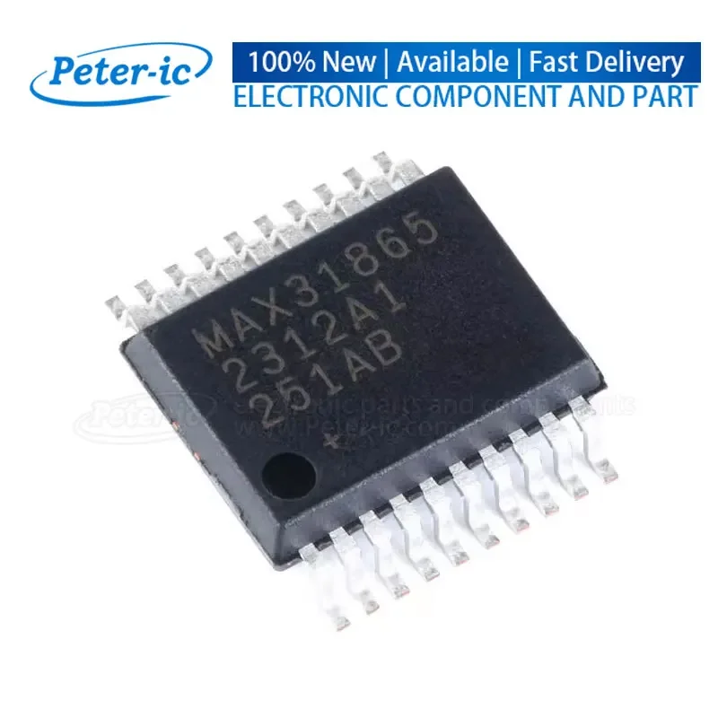(1Piece) MAX31865 MAX31865AAP+T MAX31865AAP+ SSOP-20 3V~3.6V Analog To Digital Converters ADCs Available