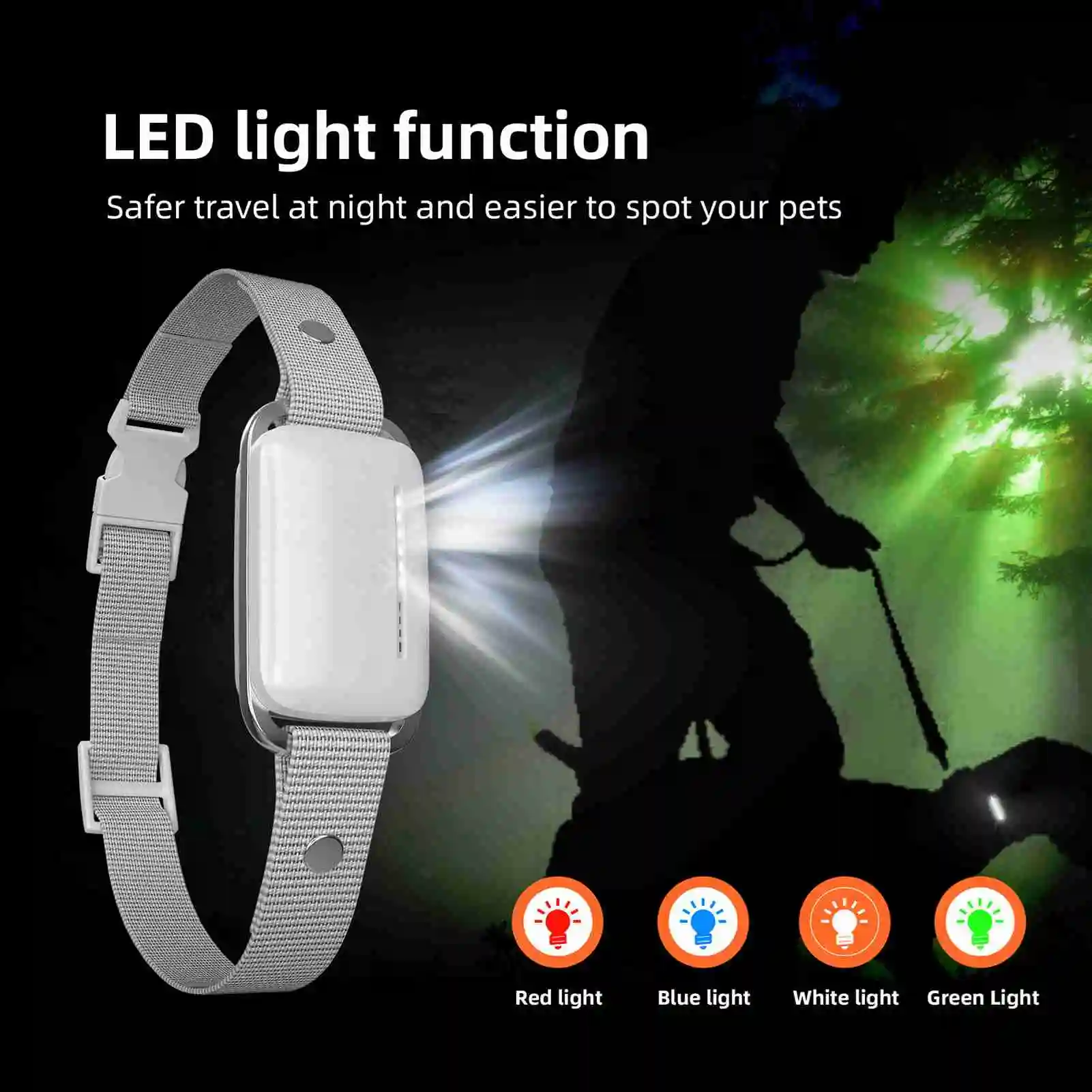 طوق لحاء الكلب 3 أوضاع تدريب مقاومة للماء وقابلة لإعادة الشحن وتسجيل طوق مدرب الكلاب مطابقة طوق تدريب الكلاب عن بعد #6