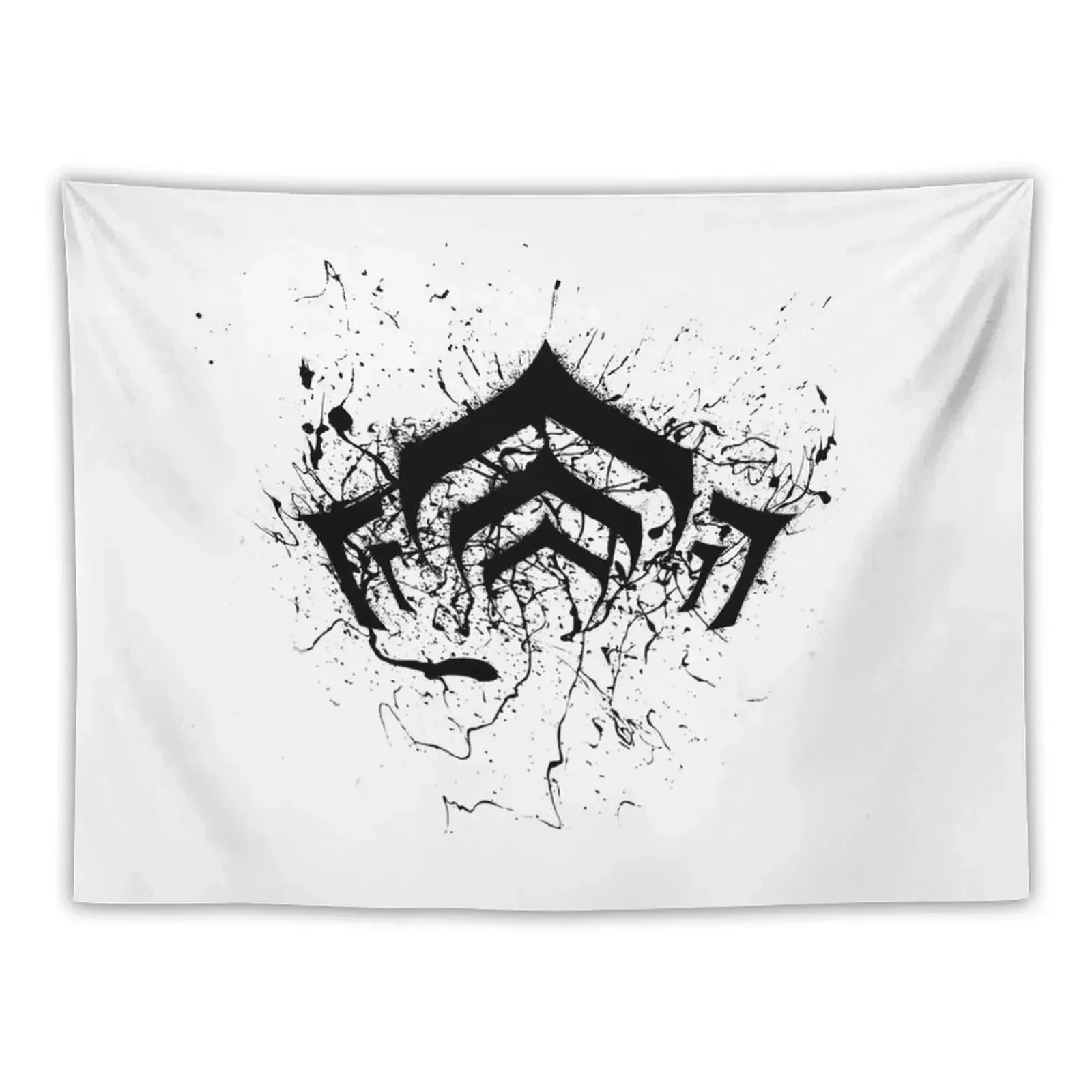 warframe logo Tapestry Wallpaper Bedroom Room Decorations Aesthetics Bathroom Decor Tapestry