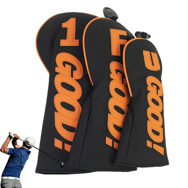 

Golf Club Cover Waterproof PU Leather Golf Club Wood Head Cover Portable Mallet Putter Sports Accessories For Men Women