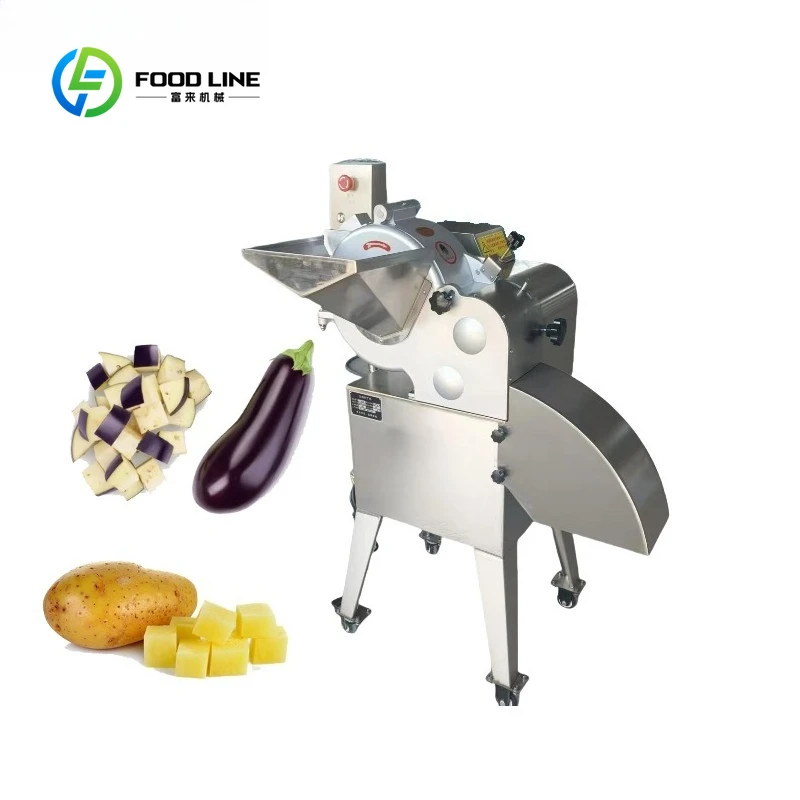 Vegetable Fruit Slicing Machine Industrial Onion Sweet Potato Pineapple Mango Multifunctional Dicing Cutter Equipment
