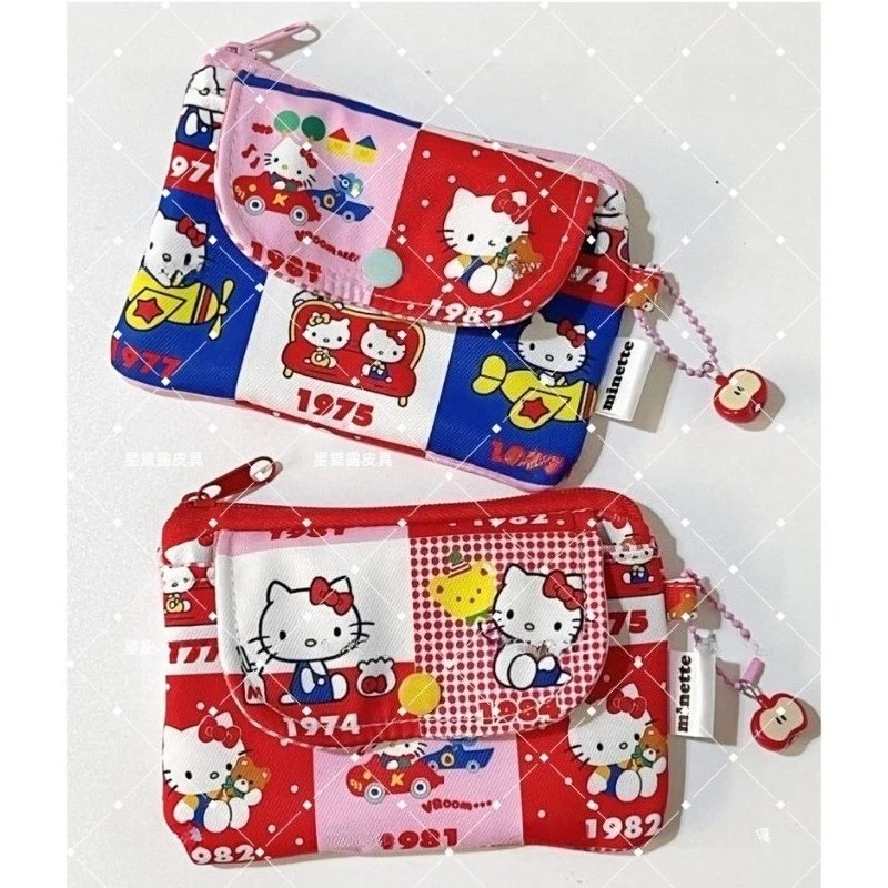 

Hello Kitty ID Bag Cartoon Cute Portable Fashion Earphones Small Items Storage Lipstick Key Change Bag Holiday Gift Wholesale
