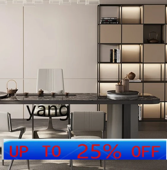 

LMM light luxury rock plate tea table living room luxury stone tea table modern simple tea table