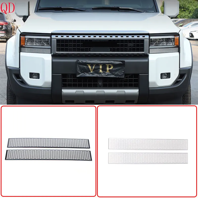 

Stainless Steel Black For Toyota Land Cruiser Prado 250 LC250 2024+ Car Headlight Lower Decorative Strip Sticker Car Accessories