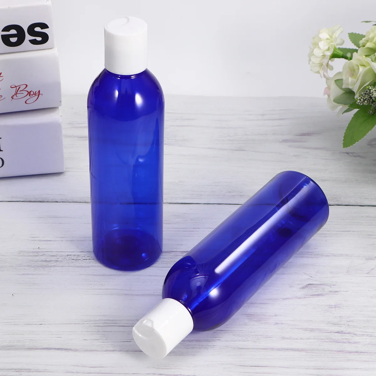 6 szt. Kompaktowych butelek podróżnych 250 ml, wielokrotnego użytku, przenośne dozowniki na balsam, szampon, serum, filtr przeciwsłoneczny, puste pojemniki