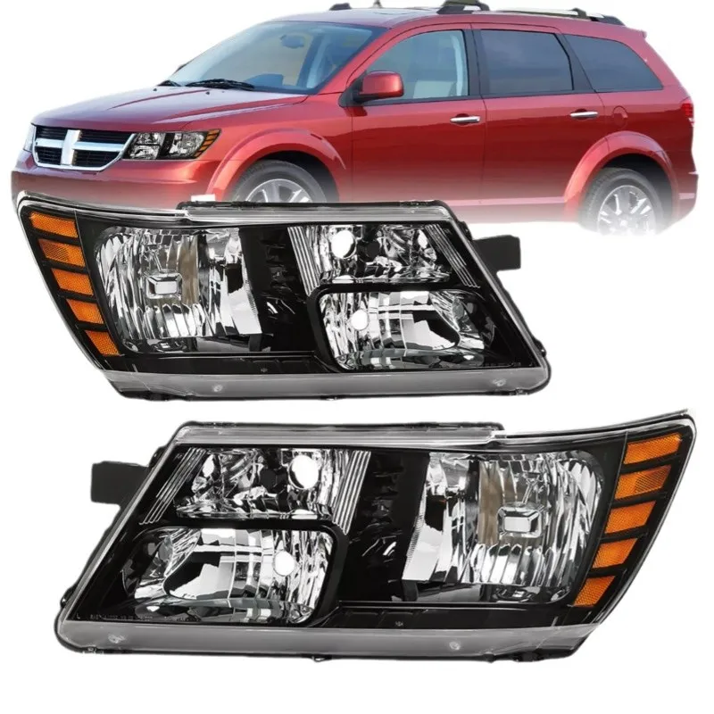 1 Pair Headlight Head Light for Dodge Journey 2009 2010 2011 2012 2013 2014 2015 2016 2017 2018