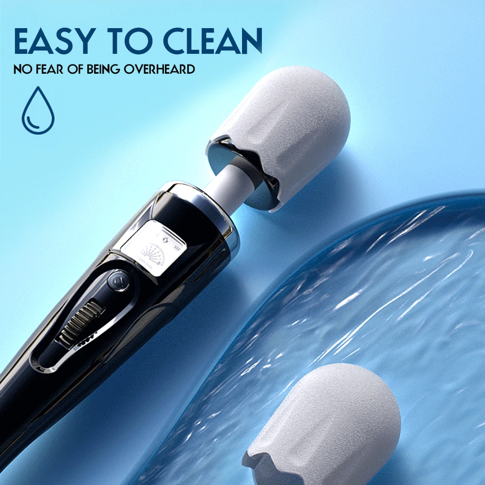 هزاز بعصا تسخين رقمية للنساء ، لعبة جنسية ، عصا سحرية ، شحن USB ، مدلك البظر ، هزازات G-Spot ، البالغين 18 #4