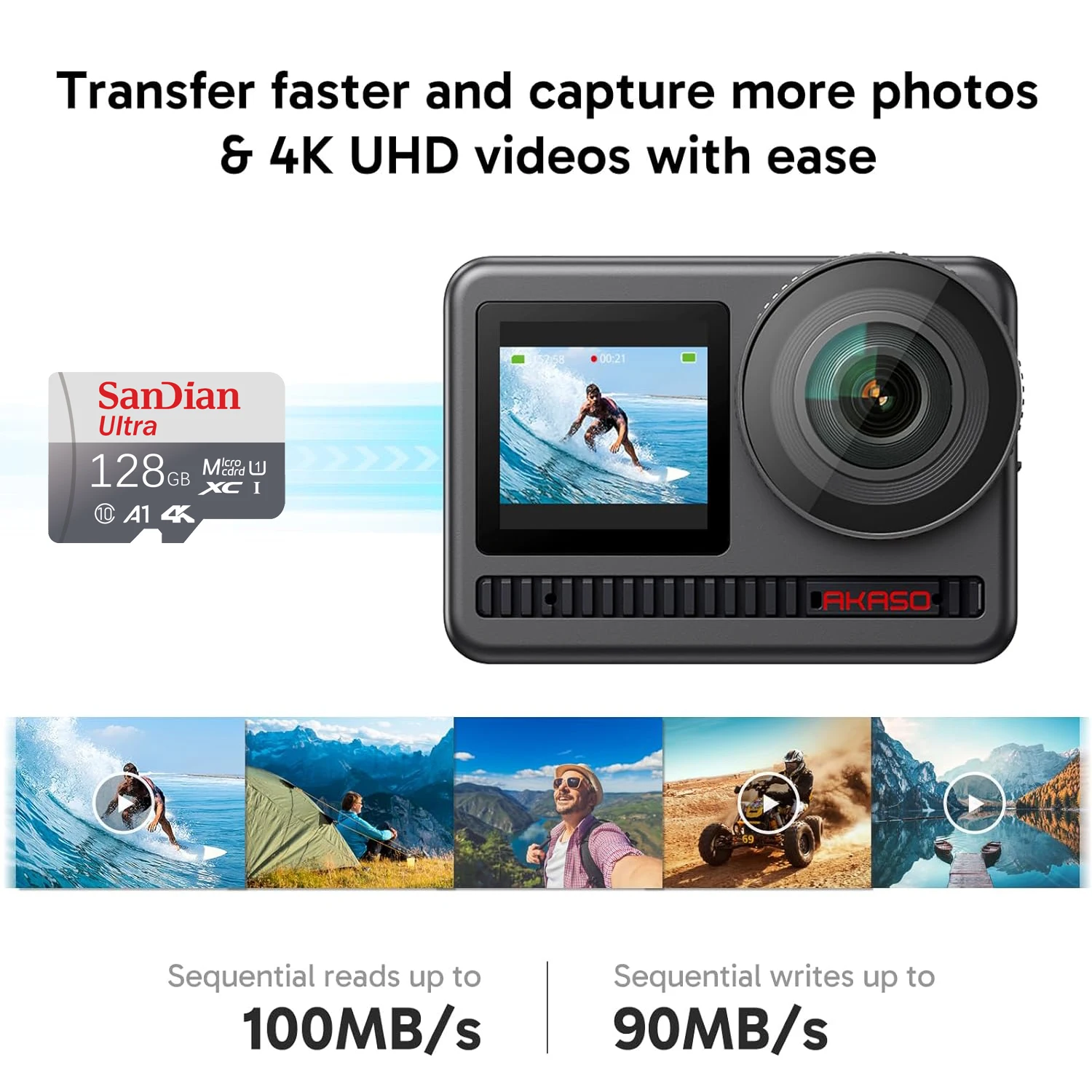 High Capacity Micro TF SD Card Memory Card 128GB High-Speed Cartao De Memoria 512GB 256GB Class 10 TF Flash Cards  for Camera - view 3