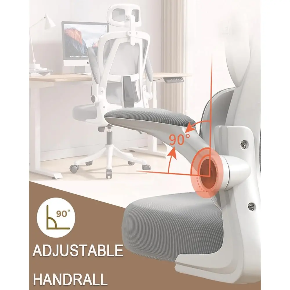 Office Chair Mesh Desk Chair, Ergonomic High-Ba Rolling Gaming Work Chairs With Wheels And Adjustable Headrests,Comfortable