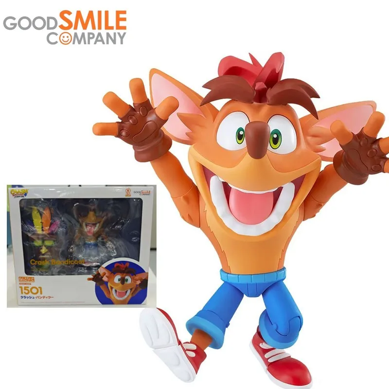 

GSC Good Smile Nendoroid Original Crash Bandicoot Anime Figure 1501 Action Figure Toys for Boys Girls Gift Collectible Model
