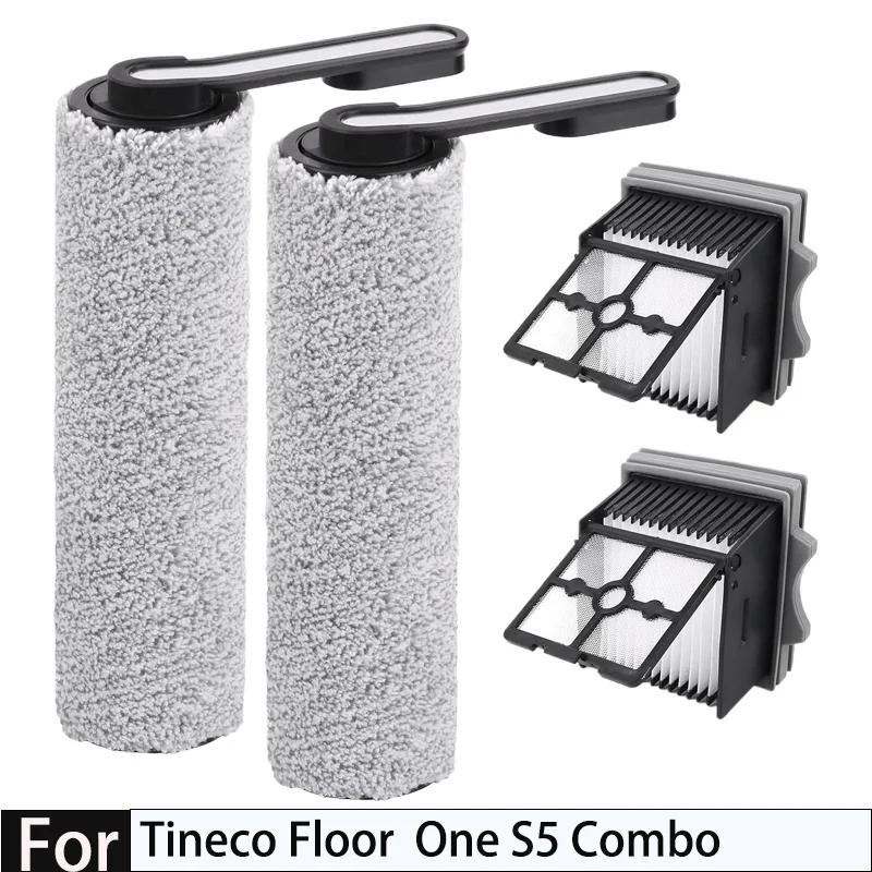 Accessoires pour aspirateur sec et humide sans fil Tineco Floor ONE S5, rouleau de brosse et filtre HEPA, pièces de rechange