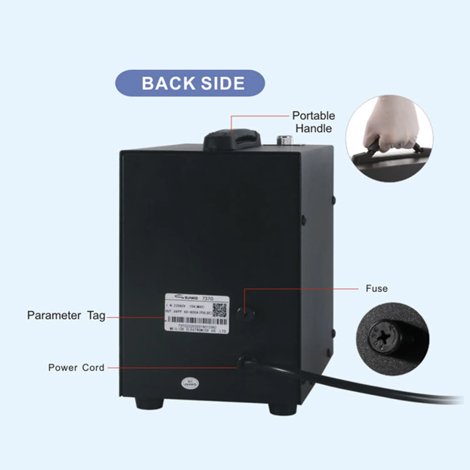 110V 737G 18650 Battery Spotwelder Double Display Dual Pulse Welding Machine